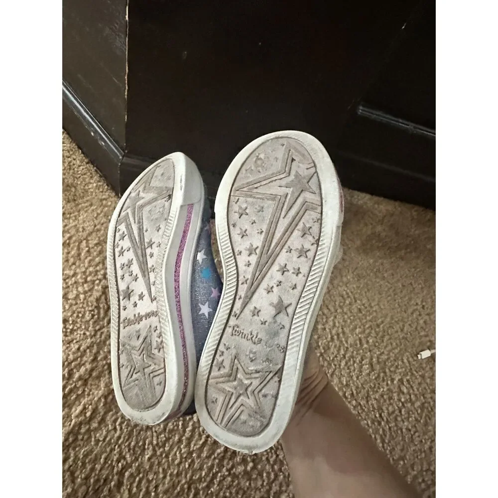 Sketchers Twinkle Toes Light-Up High Top Girl Sneakers Size 11